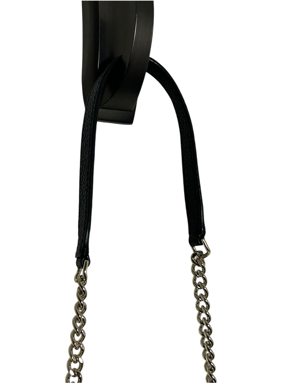 Kate Spade New York Black Pebbled Leather Chain Crossbody Bag - Picture 2 of 12